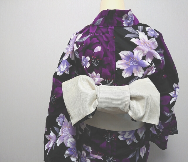 紫色  着物や浴衣の帯