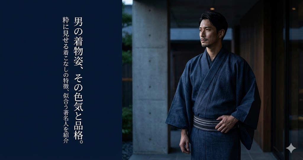 男性の浴衣着物