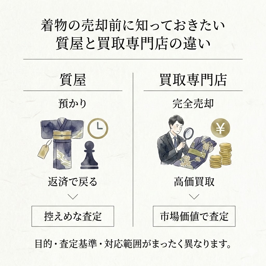 質屋と買取専門店