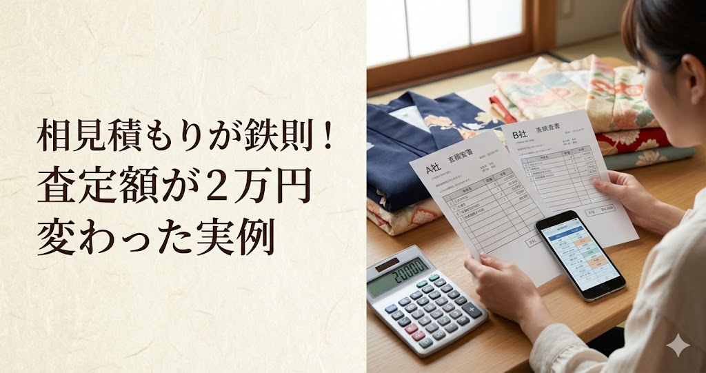 着物買取の相見積もり
